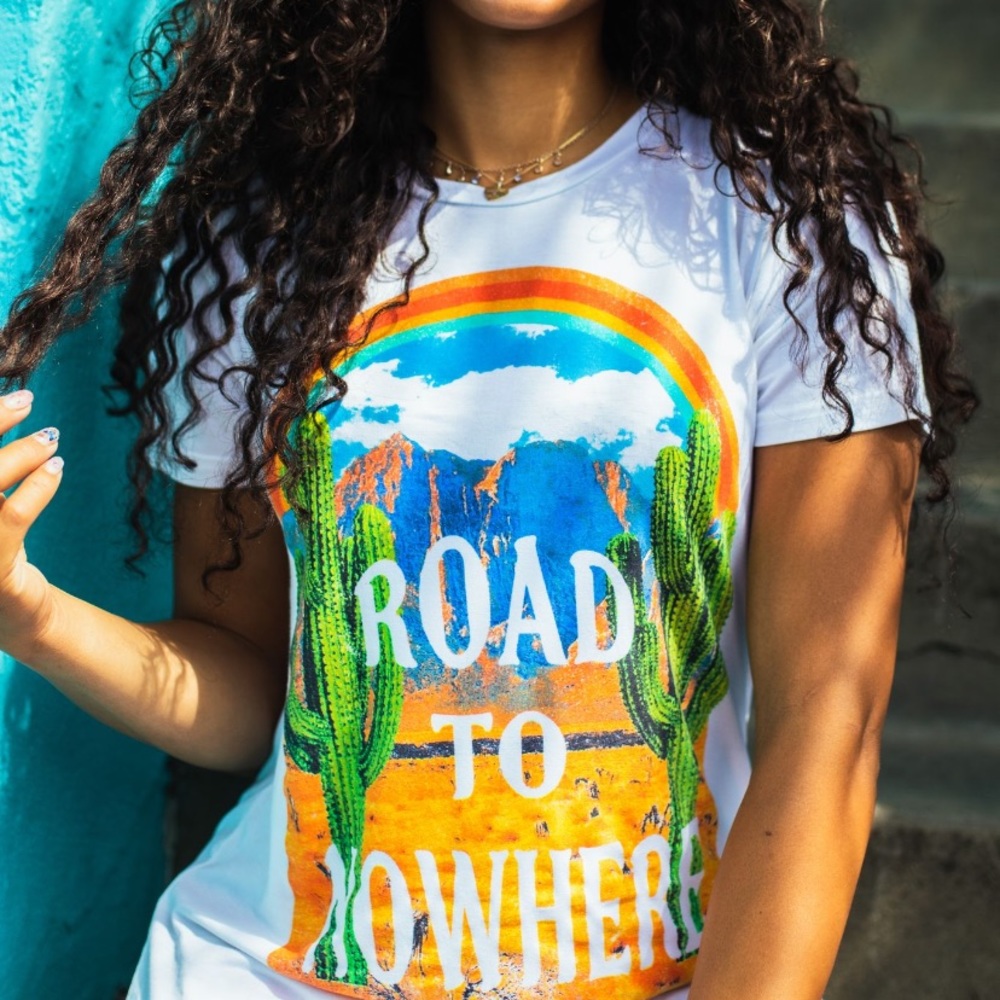 Life clothing co “road to nowhere” tee